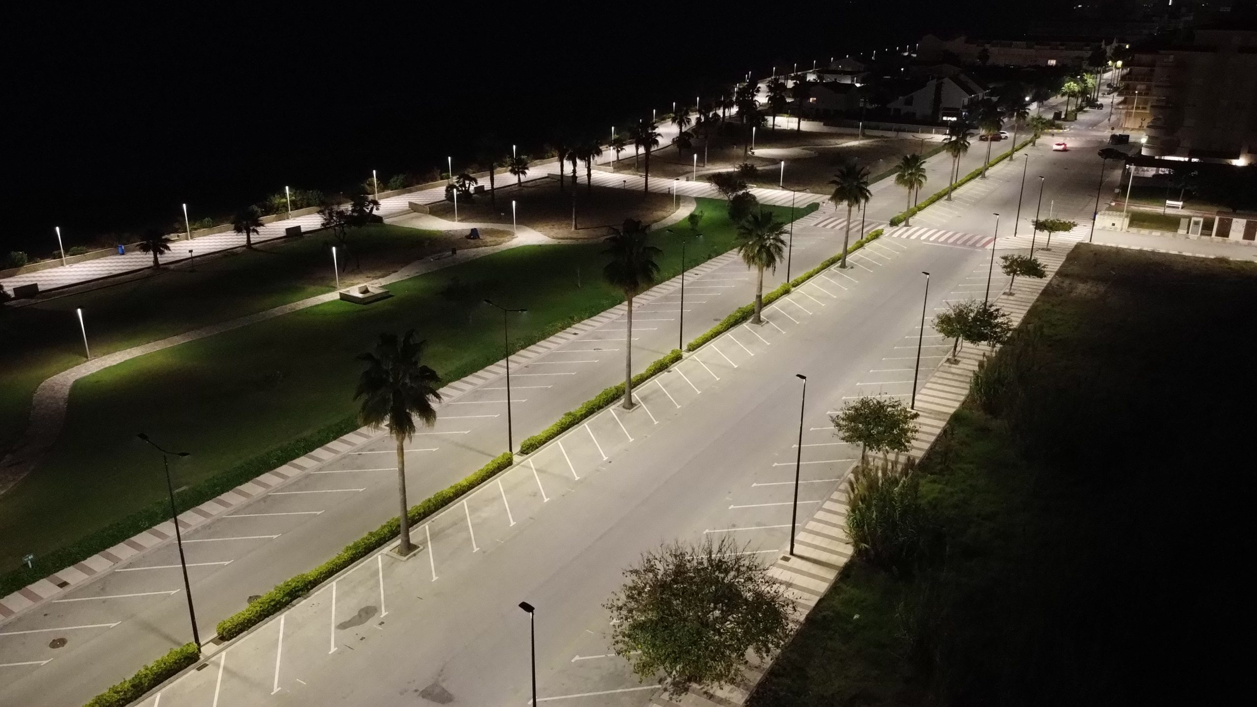 Avenida de Daimus con iluminación vial led